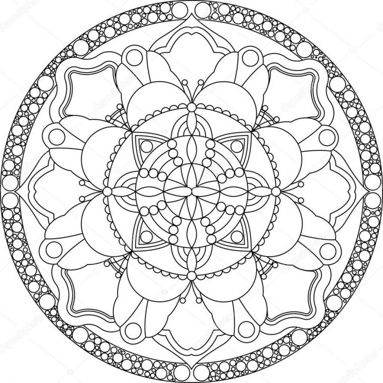 Coloriages À Imprimer : Mandalas, Numéro : 2235506 à Coloriage Mandala Hello Kitty