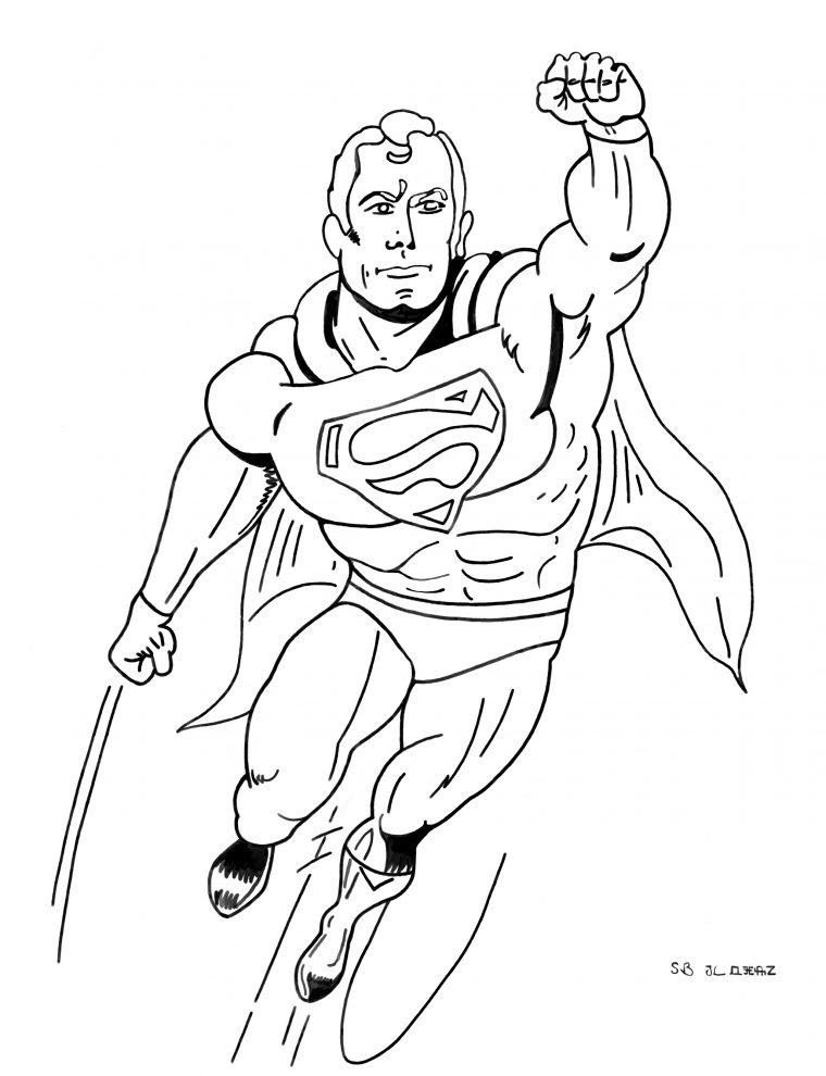 Coloriages À Imprimer : Personnages Célèbres, Numéro : 16182 serapportantà Dessin De Superman A Colorier Et A Imprimer