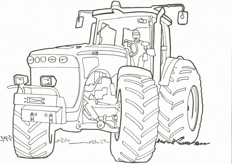 Coloriages À Imprimer : Tracteur, Numéro : 9355Cfab concernant Dessin A Colorier Facile Tracteur