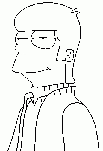 Coloriages De Homer Simpson avec Dessin A Colorier Facile Simpson