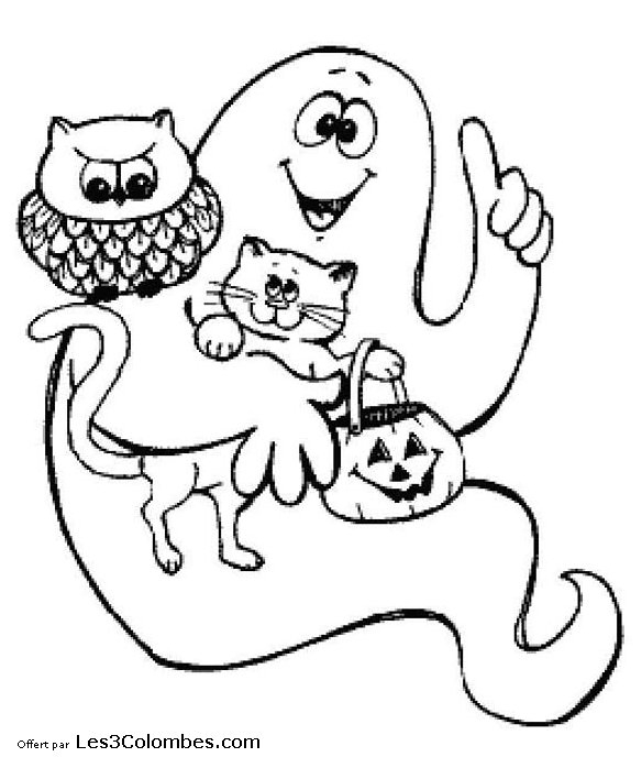 Coloriages Halloween 029 – Coloriage En Ligne Gratuit Pour Enfant dedans Coloriage Ouistiti En Ligne