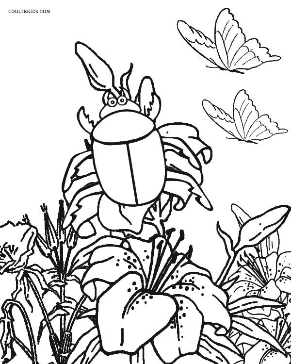 Coloriages – Insecte – Coloriages Gratuits À Imprimer concernant Coloriage Animaux Être Heureux