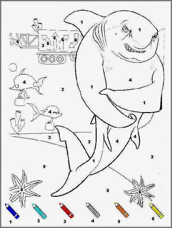 Coloriages Magiques Gang De Requin In The Sea | Coloriage Magique Cp avec Coloriage Magique C Ou Ç