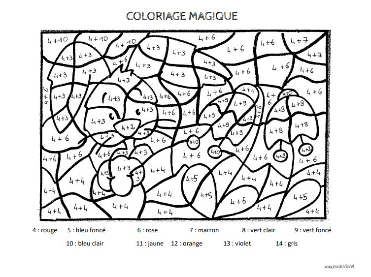 Coloriages Magiques : Les Tables serapportantà Coloriage Magique Table 7