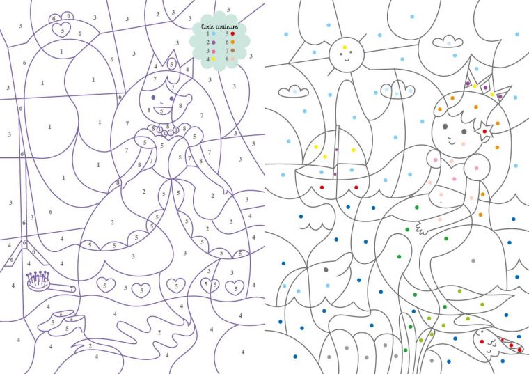 Coloriages Magiques Très Magiques, Princesses | Editions Larousse dedans Coloriage Magique Princesse