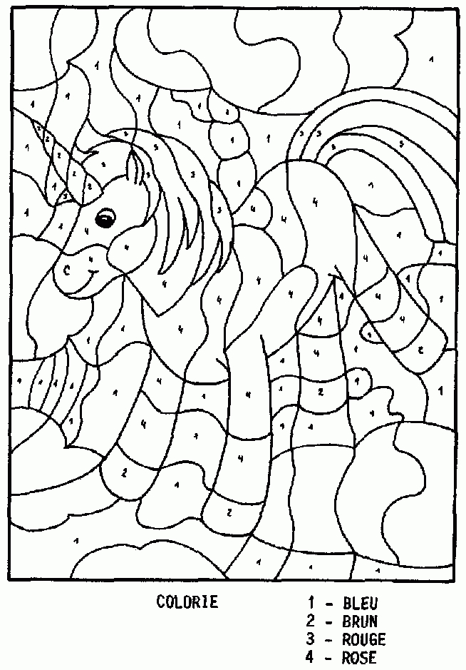 Coloriages Numerotes Et Couleur | Christelle Assistante Maternelle A dedans Coloriage En Ligne Numéroté