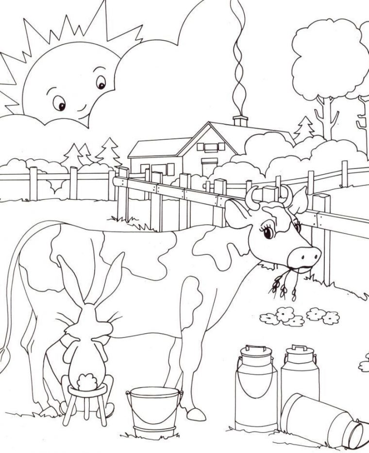 Coloriages – Page 9 serapportantà Coloriage Animaux Ferme Maternelle