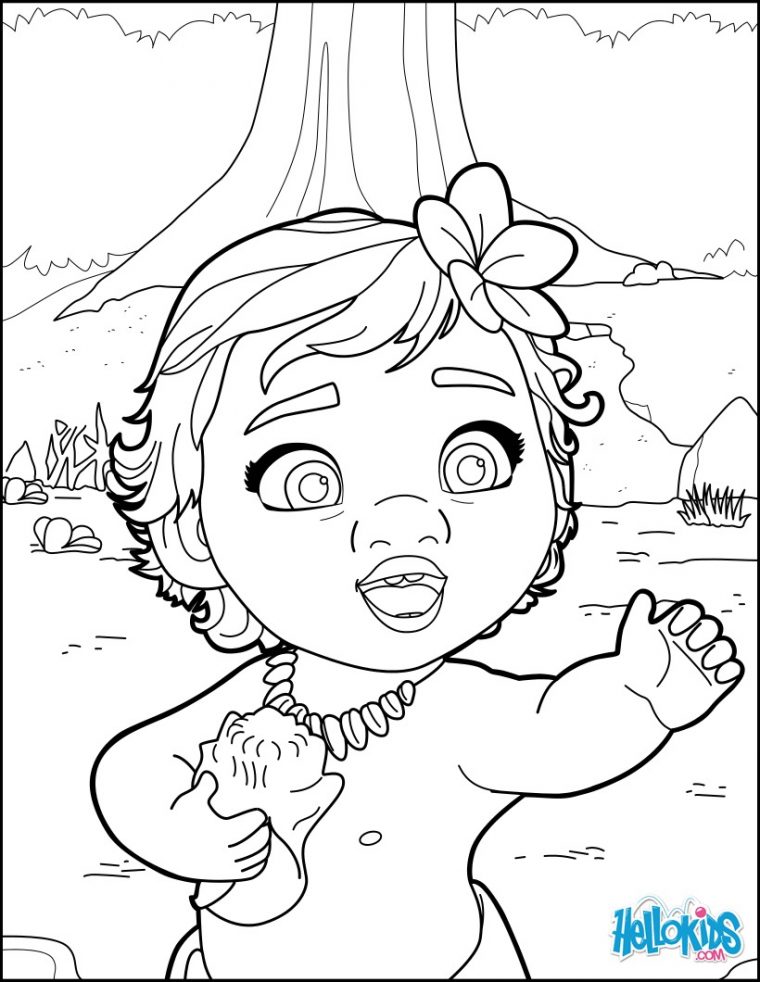 Coloriages Vaiana – Fr.hellokids dedans Dessin A Colorier Vaiana A Imprimer