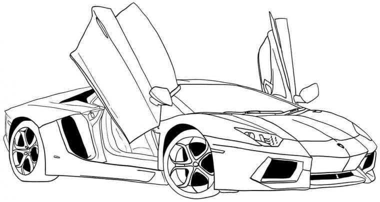 Coloriages Voiture Sport / Tuning (Transport) – Album De Coloriages encequiconcerne Dessin A Colorier Et A Imprimer Voiture