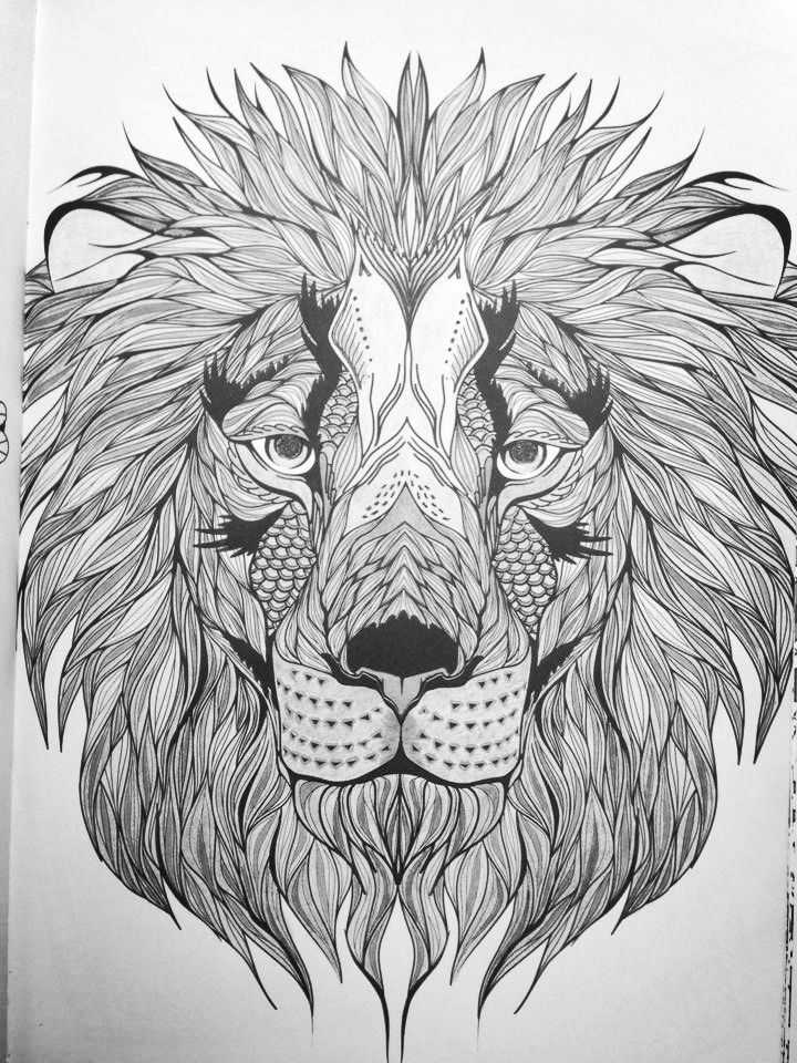 Coloring For Adults – Kleuren Voor Volwassenen | Lion Coloring Pages intérieur Coloriage Mandala Lion