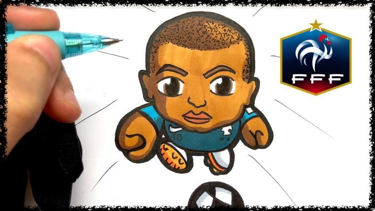 Comment Dessiner Mbappe – Les Dessins Et Coloriage avec Dessin A Colorier Facile A Faire