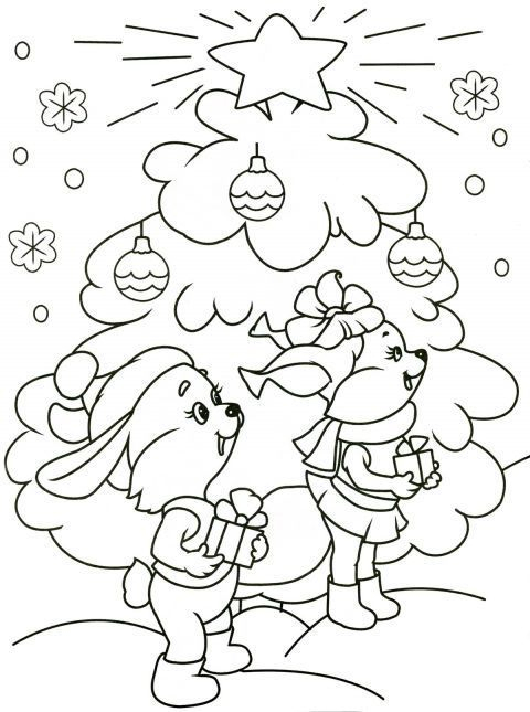 Новорічна Розмальовка | Раскраски, Рождественские Раскраски, Книжка avec Dessin A Colorier Et A Imprimer Ùa