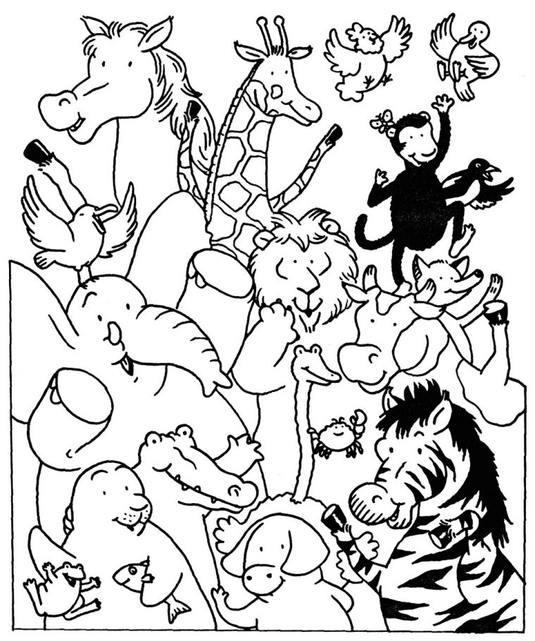 Dessin A Colorier Animaux Sauvage pour Coloriage Animaux Foret Imprimer