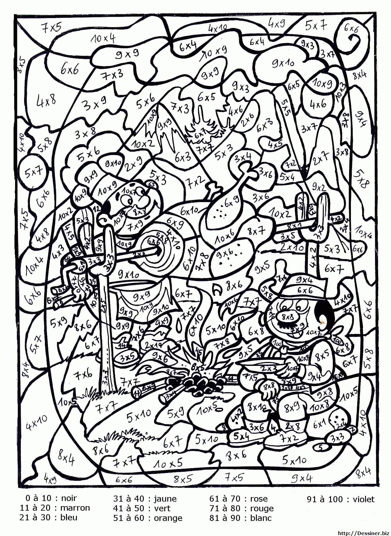 Dessin À Colorier Magique Multiplication Pdf serapportantà Dessin A Imprimer Coloriage Magique