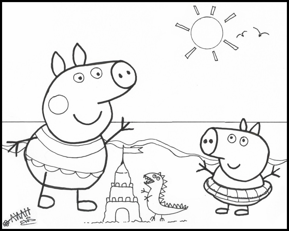 Dessin À Colorier Peppa Pig Nouveau Images Coloriage De Peppa Pig En pour Dessin A Colorier Facile Us