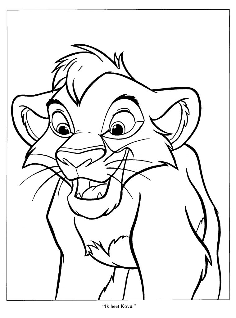 Dessin ? Colorier Roi Lion – Licave à Dessin A Colorier Facile Roi Lion