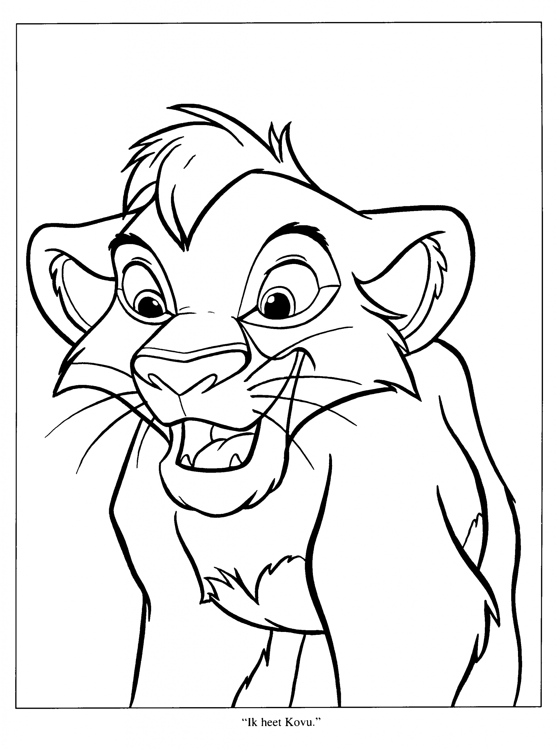 Dessin ? Colorier Roi Lion - Licave à Dessin A Colorier Facile Roi Lion