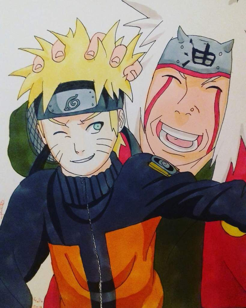 Dessin De Jiraya Et Naruto - By Nekota | Naruto &amp; Boruto Fr Amino intérieur Dessin De Boruto