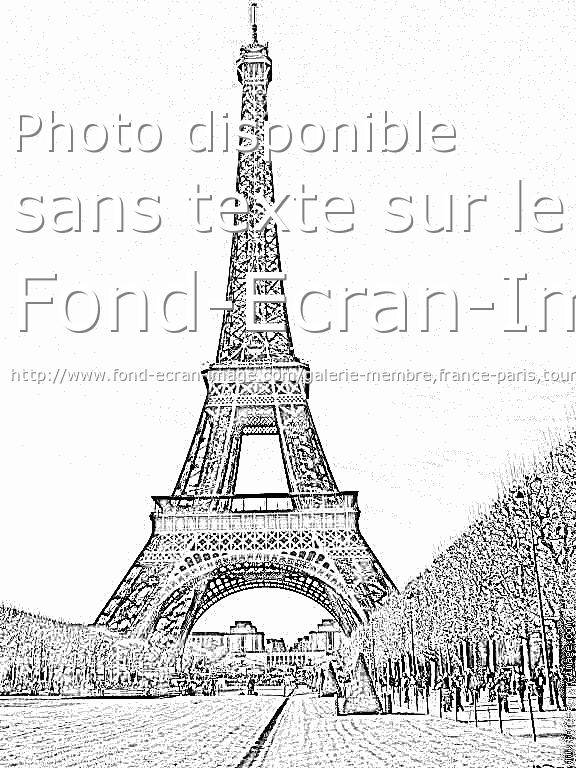 Dessin De La Tour Eiffel (7) serapportantà Dessin A Colorier Facile Tour Eiffel