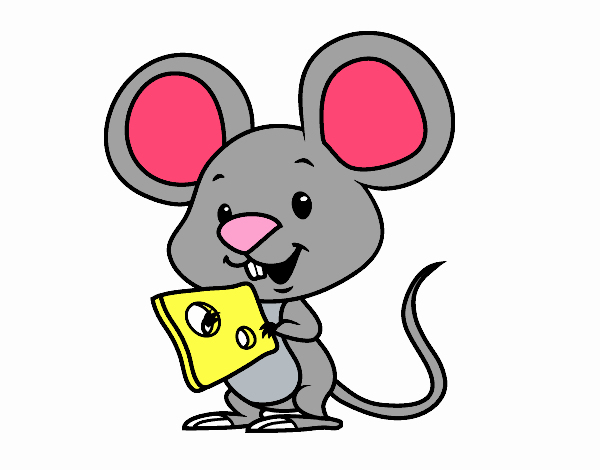 Dessin De Petite Souris Avec Du Fromage Colorie Par Membre Non Inscrit avec Dessin A Colorier Facile Souris