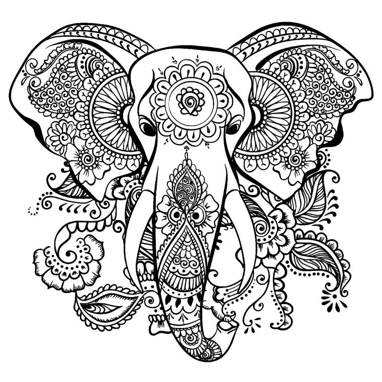 Dessin D'Éléphant Gratuit À Imprimer Et Colorier – Coloriage D à Dessin A Colorier Animaux