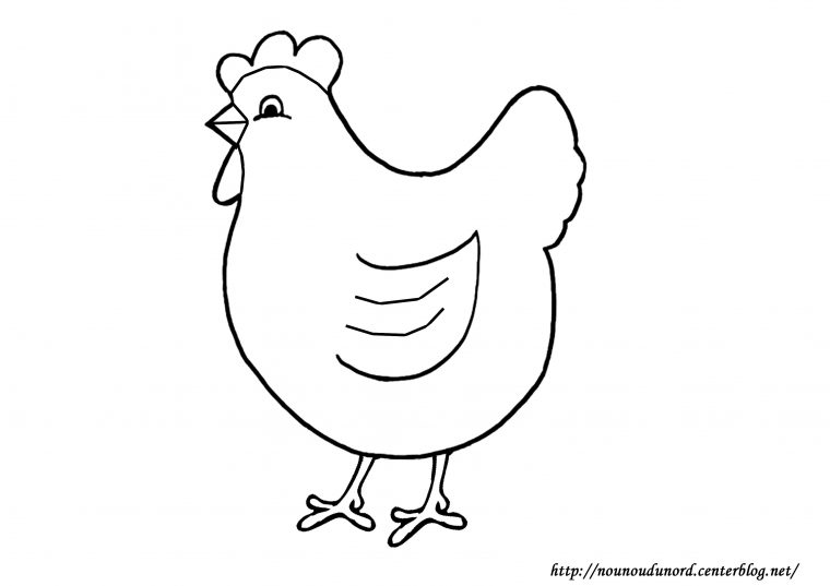 Dessin Poule Oeuf tout Modele  De Poules As Colorier Pour Paques