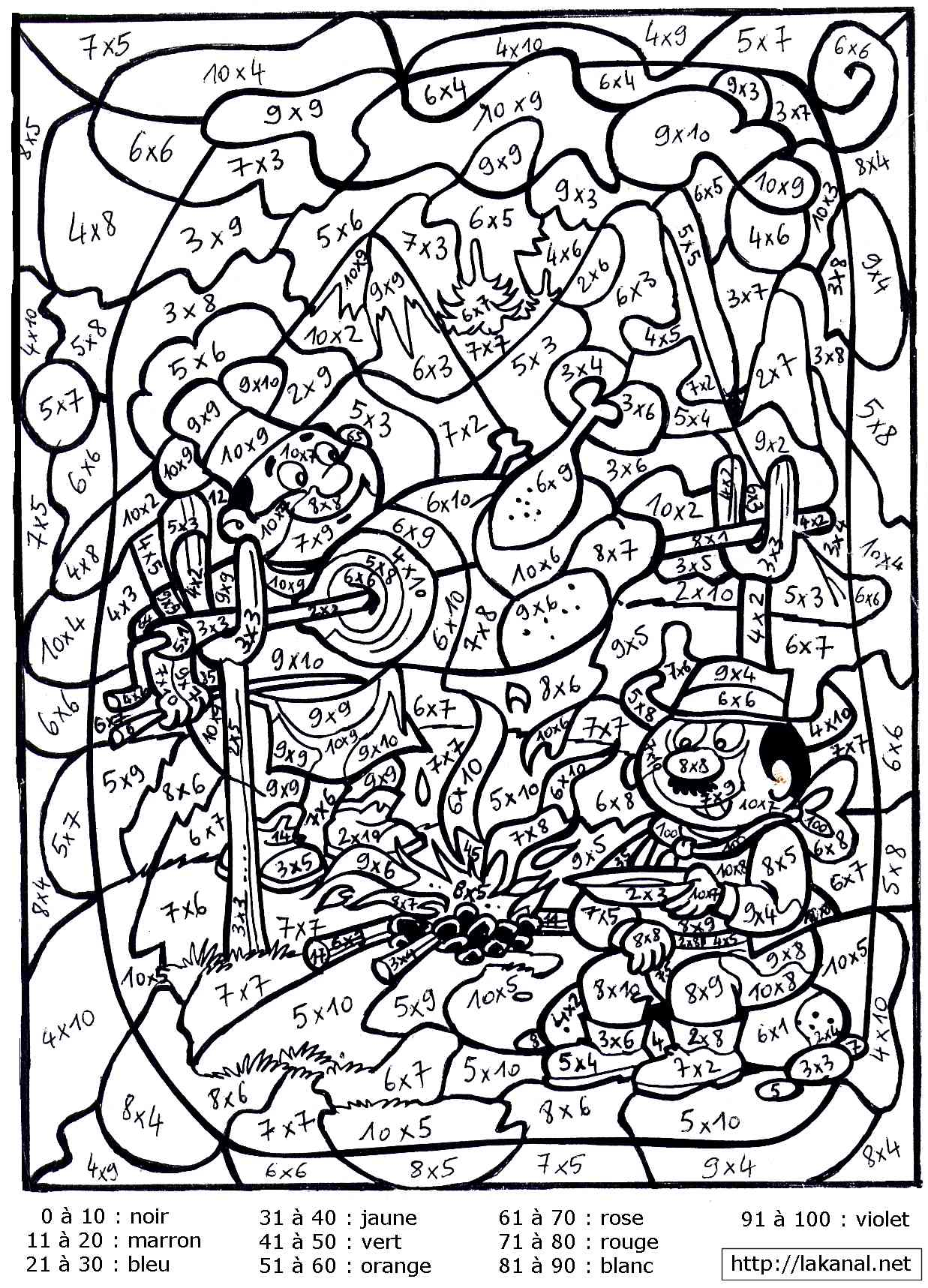 Dessins En Couleurs À Imprimer : Coloriages Magiques, Numéro : 579886 dedans Coloriage Magique 5Ème Maths