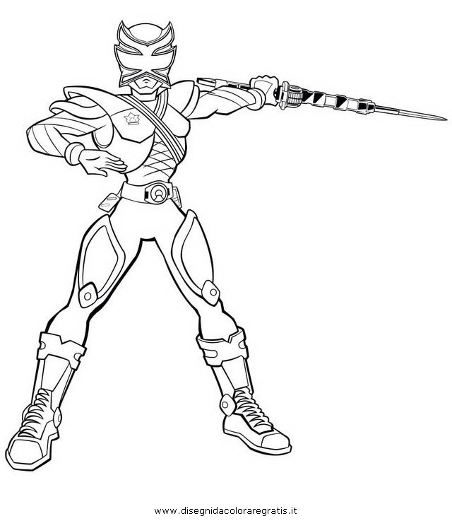 Disegno Power_Rangers_Super_Samurai_05: Personaggio Cartone Animato Da intérieur Dessin A Colorier Facile Ranger