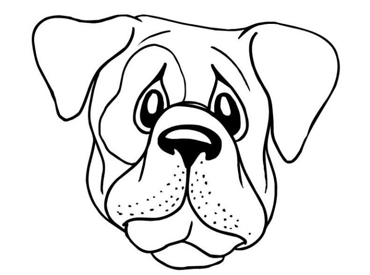 Dog Head Coloring Pages At Getcolorings | Free Printable Colorings destiné Coloriage Cartoon Dog