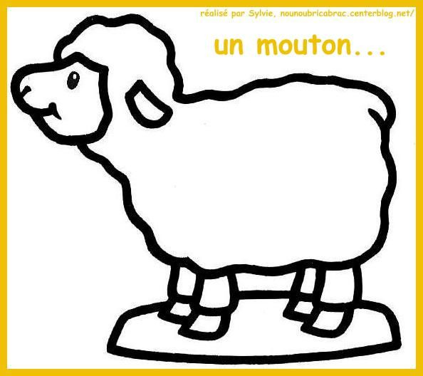 Épinglé Sur Avent École tout Dessin D'Un Gros Mouton A Colorier