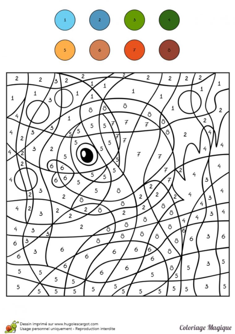 Excellent Coloriage Magique Poisson 99 Dans Coloriage Idée For intérieur Coloriage Magique Poisson