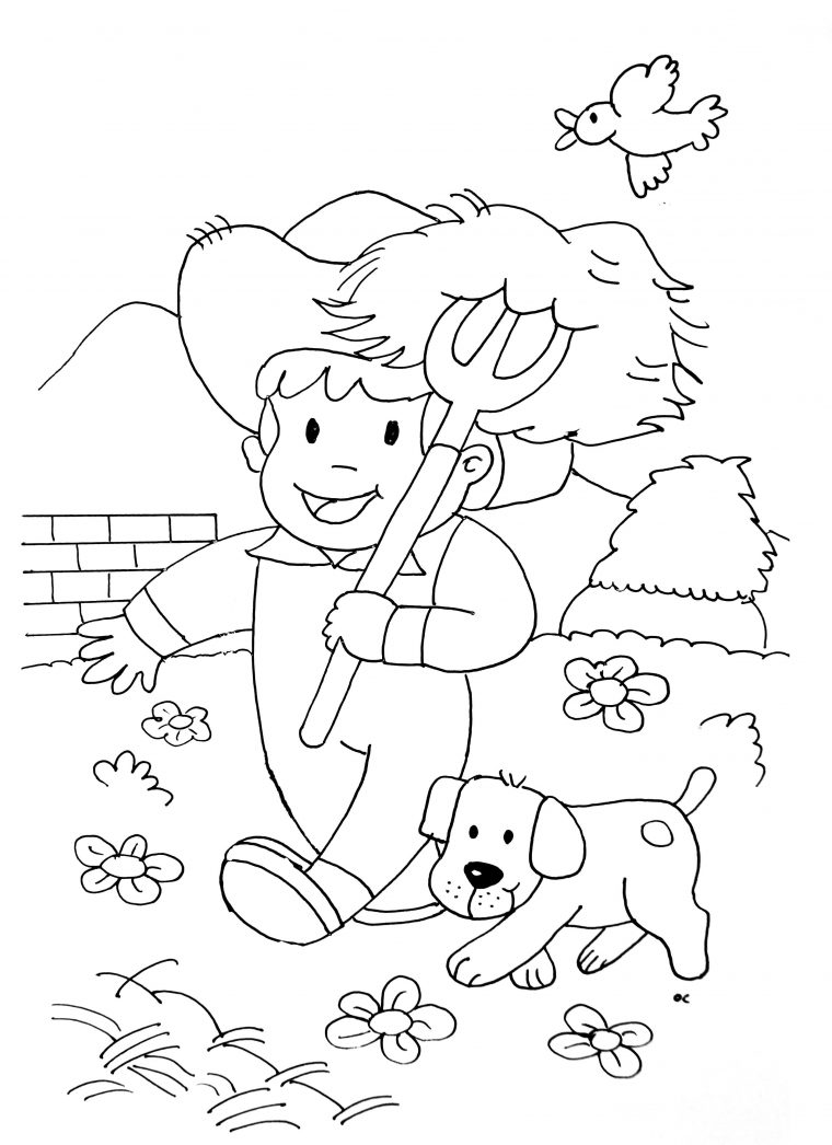 Farm For Children – Farm Kids Coloring Pages serapportantà Coloriage Animaux Ferme