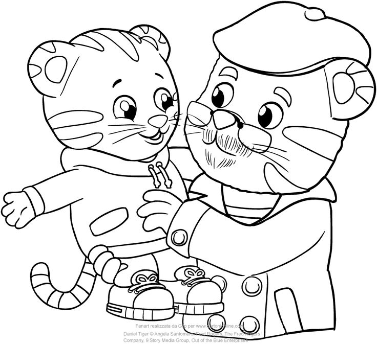 daniel tiger coloring page