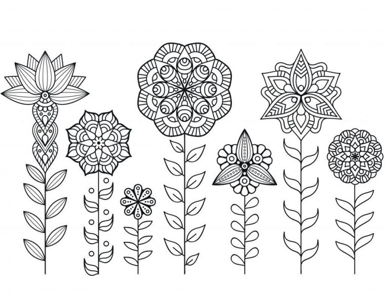 Fleurs À Imprimer Gratuitement Luxe Images Dessin A Imprimer De Mandala encequiconcerne Coloriage Mandala Jardin