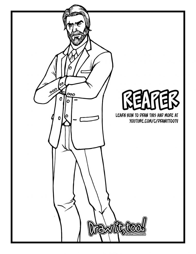 Fortnite Battle Royale : John Wick – Coloriage Fortnite Battle Royale dedans Personnage Fortnite Dessin