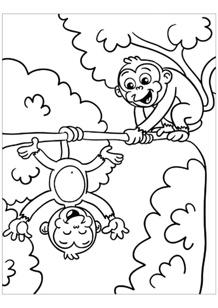 Get Coloriage Enfants Gratuit Pics – Malvorlagen Fur Kinder Kostenlos intérieur Dessin A Colorier Facile Singe