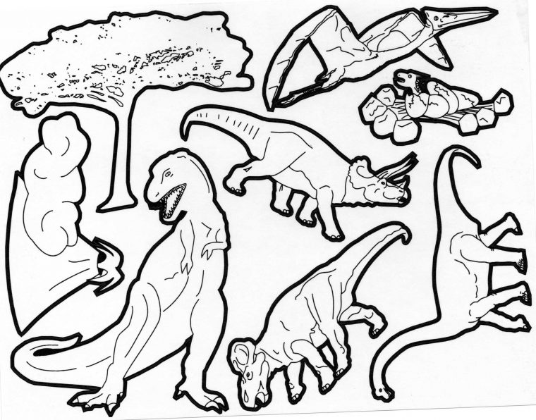 Gommettes Autocollantes Dinosaures À Colorier – Mille Et Une Feuilles concernant Dessin A Colorier Facile T Rex