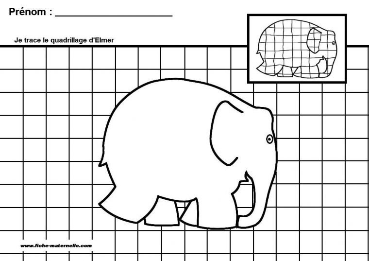 Graphisme Gs Et Ms : Elmer | Coloriage Elmer, Elmer L Éléphant, Elmer pour Coloriage Animaux Gs