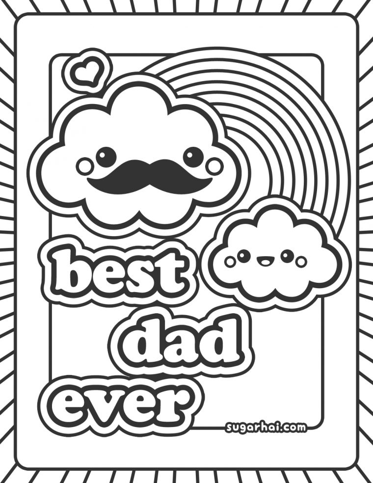 happy birthday daddy coloring pages