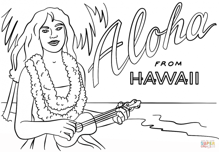 hawaiian color pages