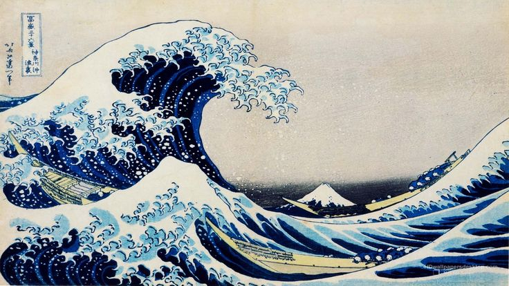 Hokusai – La Vague | Vague De Kanagawa, Grande Vague De Kanagawa destiné Imprimer Dessin Vague