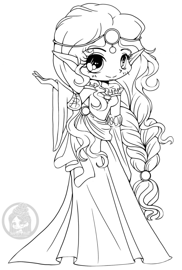 Idées Fantastiques Dessin Princesse Disney Kawaii A Colorier – Random serapportantà Dessin A Colorier Facile Princesse