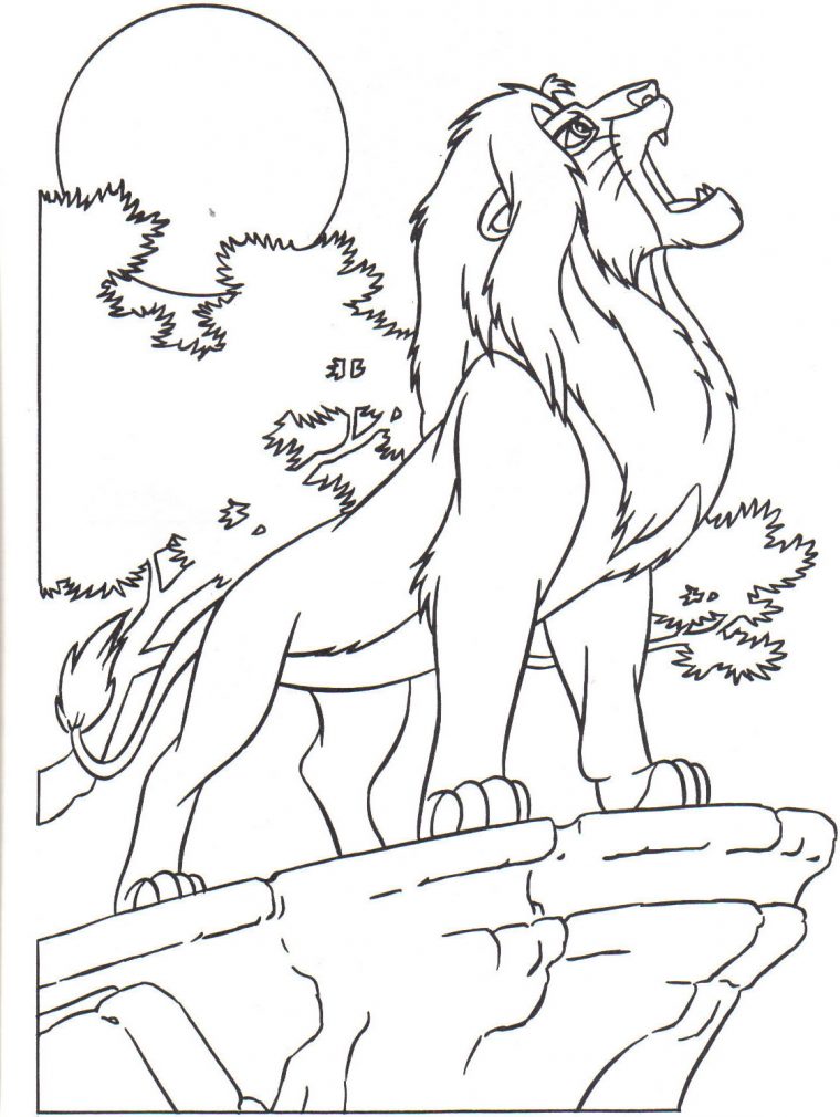 Jeune Simba – Coloriage Le Roi Lion – Coloriages Pour Enfants serapportantà Dessin A Colorier Facile Roi Lion