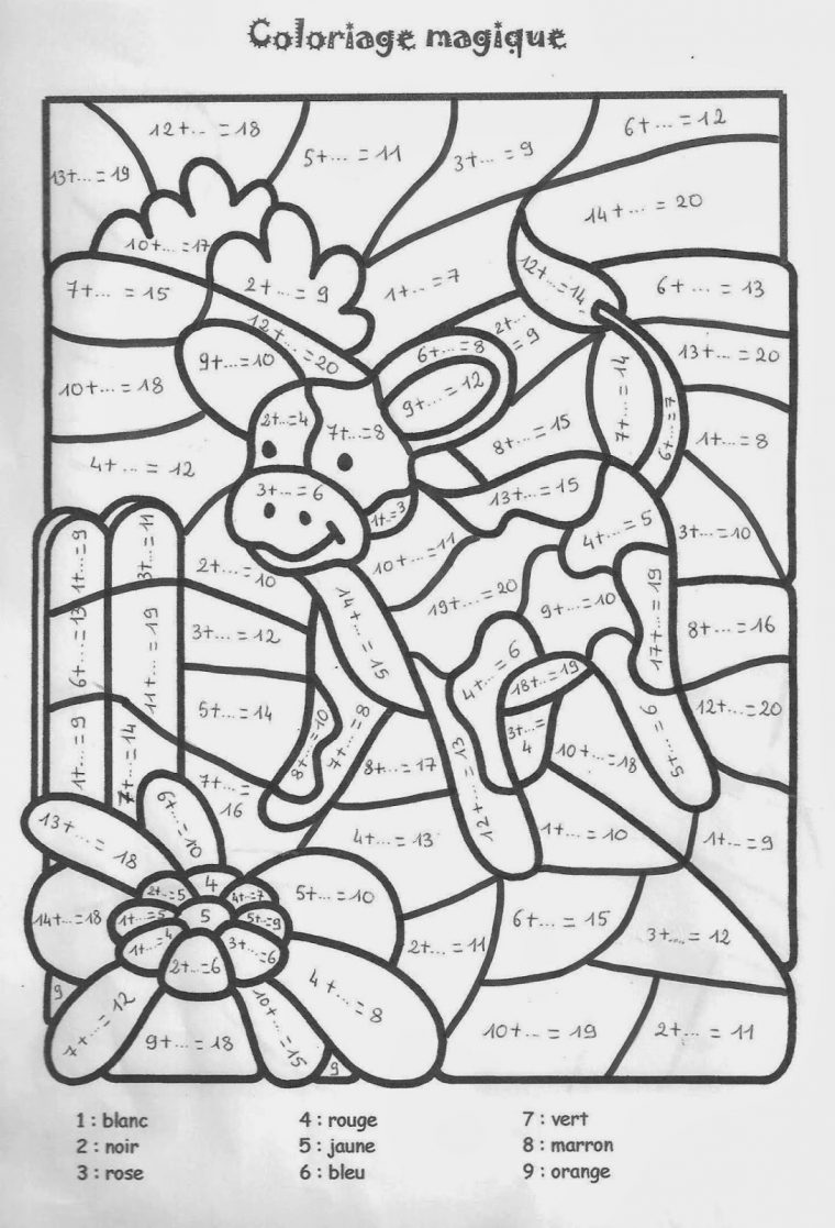 Jeux De Coloriage Magique Avec Calcul | Liberate dedans Coloriage Magique Cp Addition