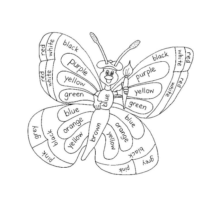 Jpeg – 91.2 Ko | Coloriage Magique, Les Couleurs En Anglais, Coloriage pour Papillon Coloriage Magique