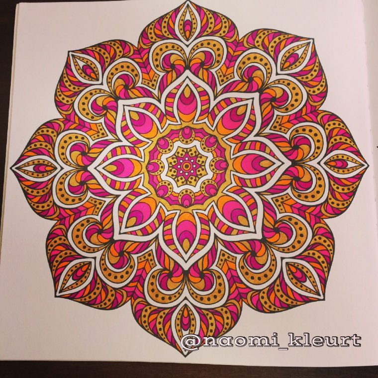 Kleuren Voor Volwassenen, Kleurboek Voor Volwassenen, Colouring For encequiconcerne Kit Coloriage Mandala