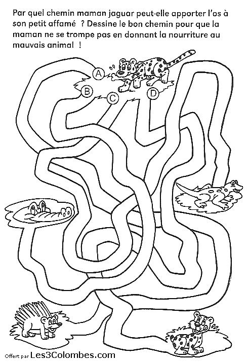 Labyrinthe Coloriages 47 – Coloriage En Ligne Gratuit Pour Enfant serapportantà Coloriage Ouistiti En Ligne