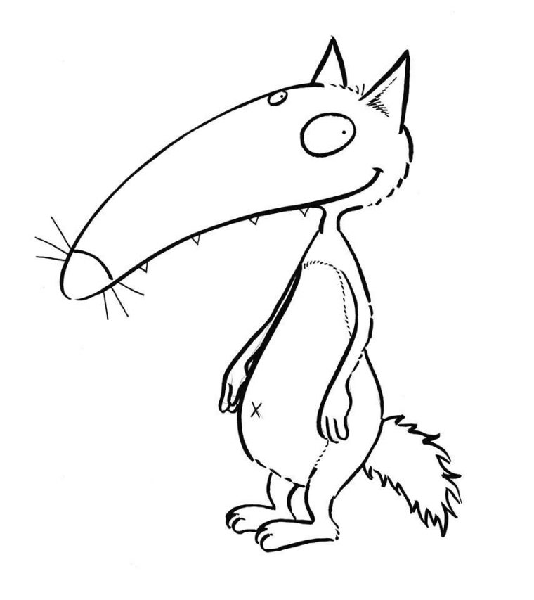 Le Coloriage De Loup ! | Lobo Para Colorir, Ideias Creches, Desenhos dedans Coloriage Animaux École