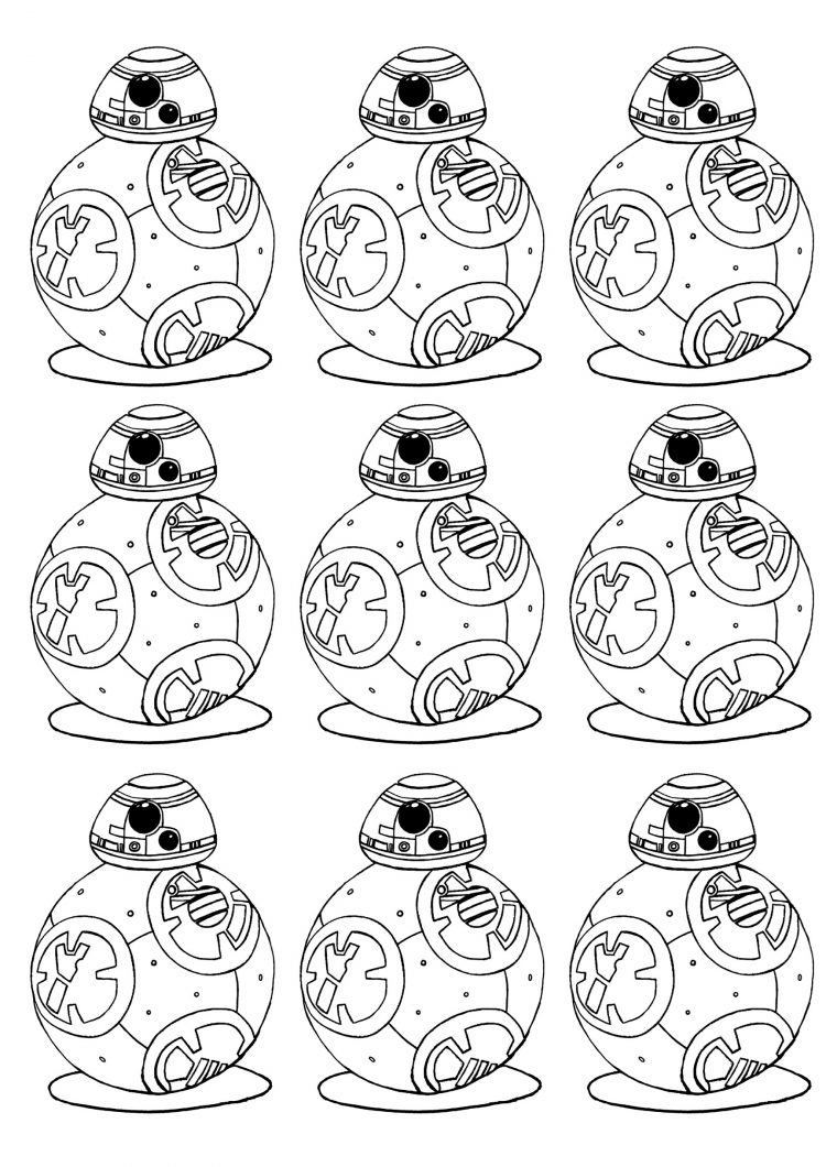 Le Nouveau Robot Star Wars Bb8 À Colorier ! – Coloriages Difficiles destiné Dessin A Colorier A Imprimer Star Wars