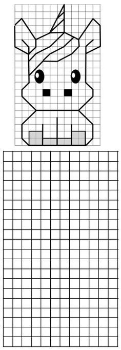 Les 31 Meilleures Images De Reproduction En 2020 | Dessin Quadrillage à Dessin A Colorier Facile Quadrillage